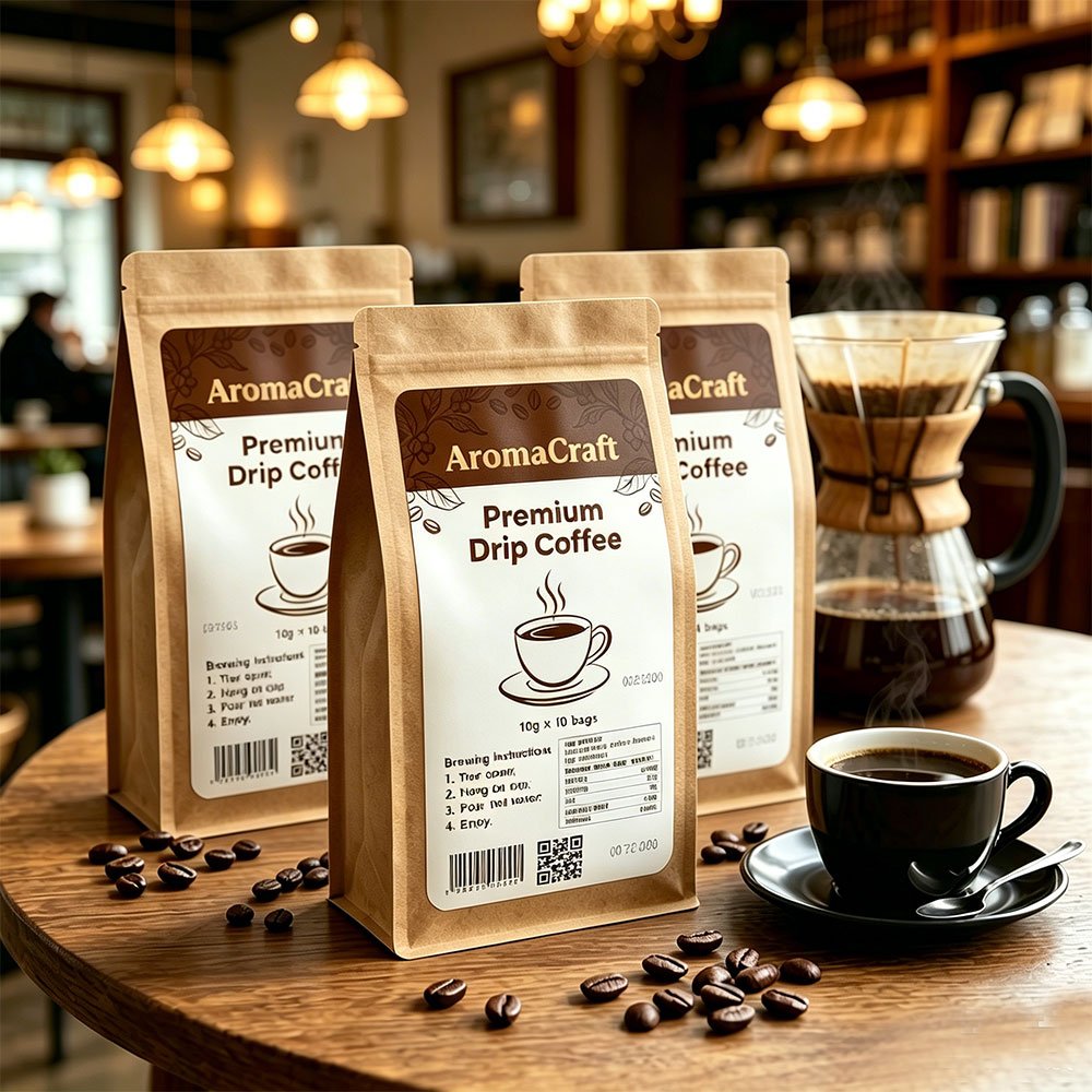 Digital printing labels with unique roast dates and batch codes