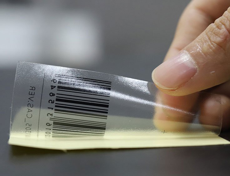 Clear Barcode Labels