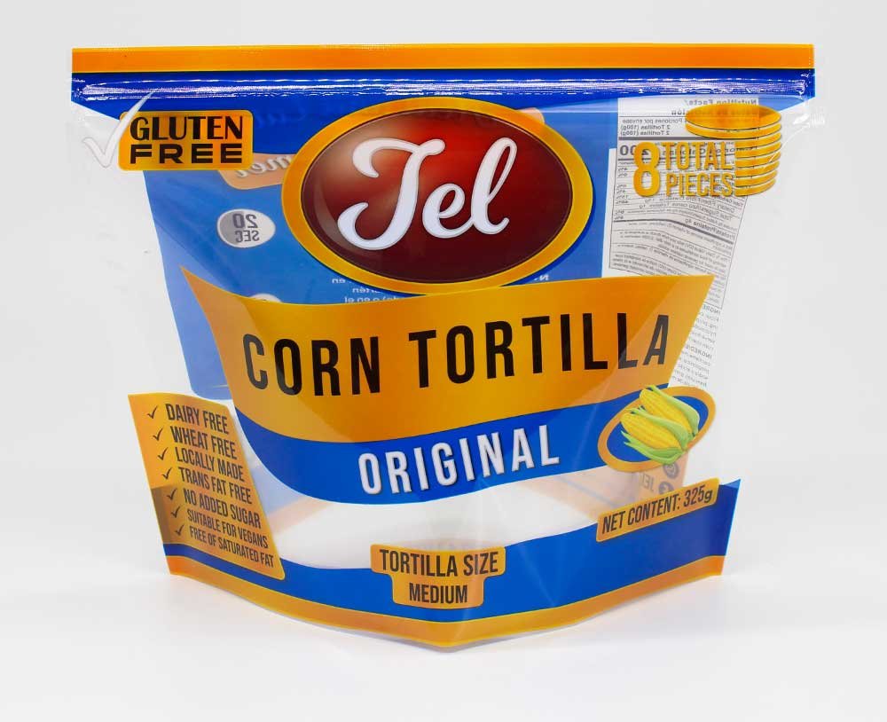 Corn Snack Bags Label