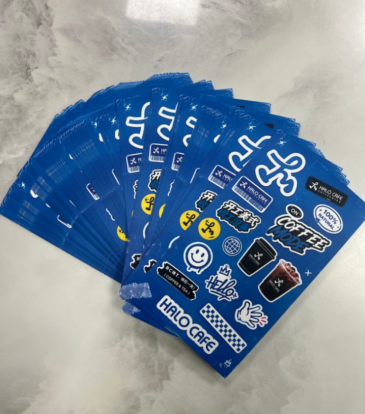 OEM custom label production with foil stamping and embossing options
