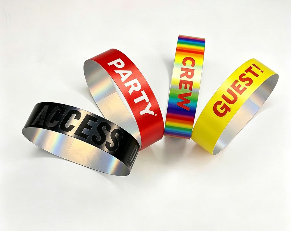 Custom hologram security wristbands