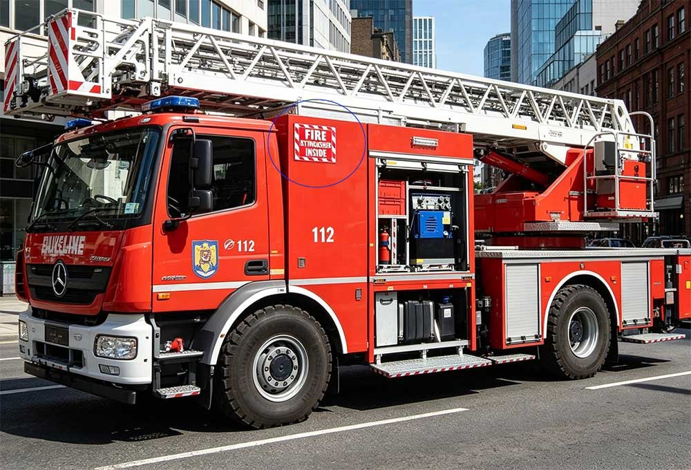 Fire Decals for Truck