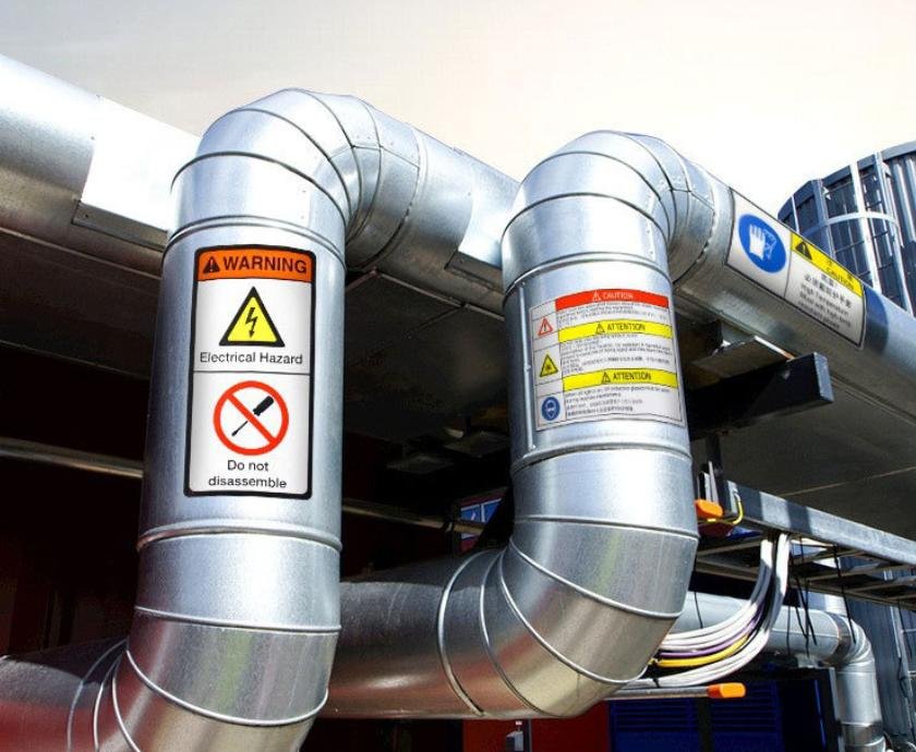 High Temperature Warning Labels