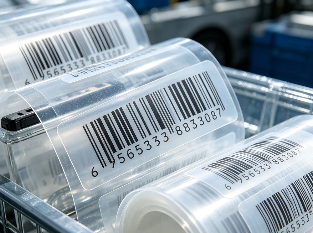 Industrial Transparent Barcode Labels
