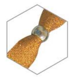 Silver spherical metal bead lock paired with glitter woven wristbands
