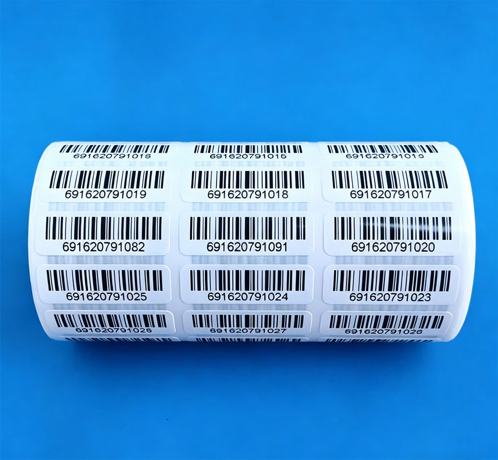 Supermarket MRP price barcode label
