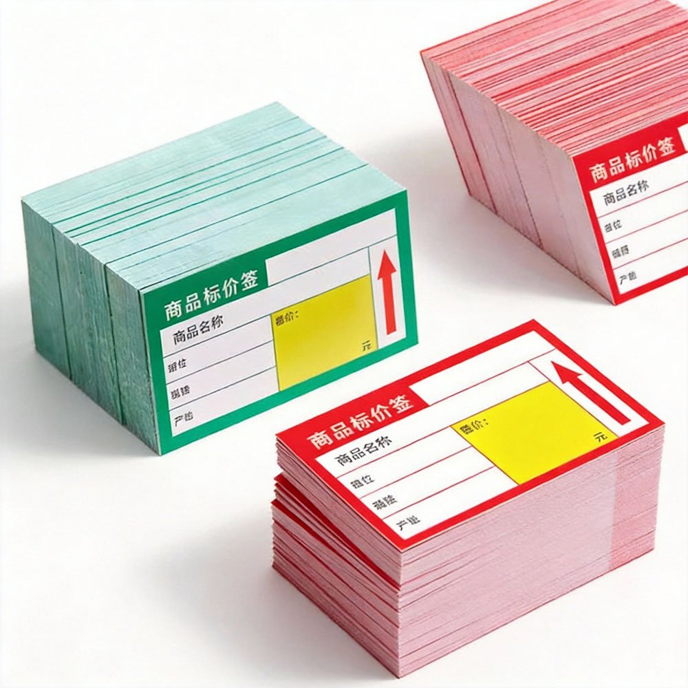 MRP Price tag color commodity label for retail store