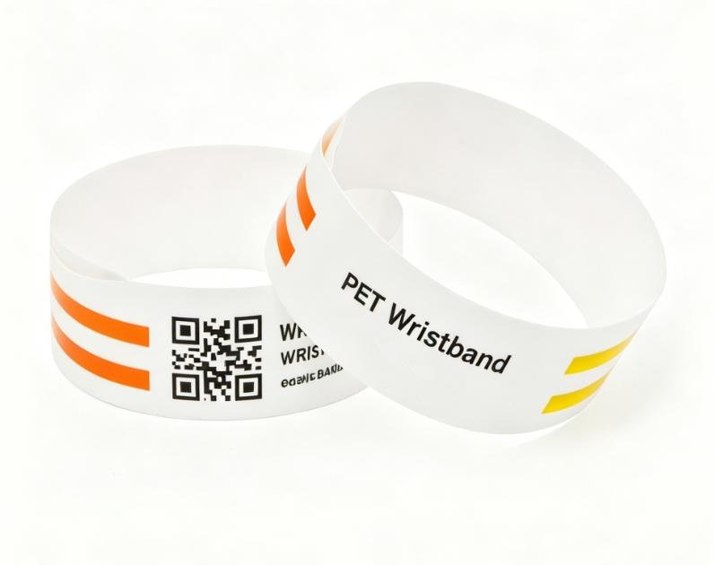 PET polymer film wristband material