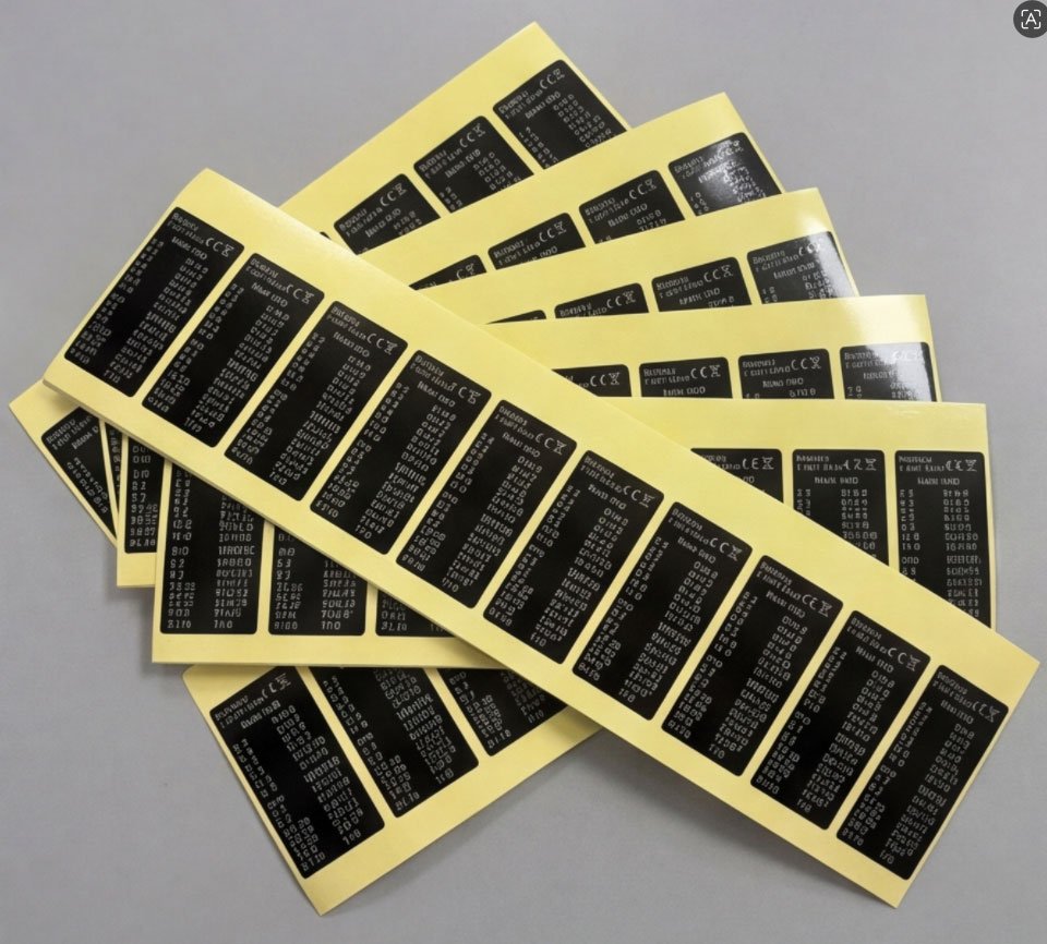 PVC label application