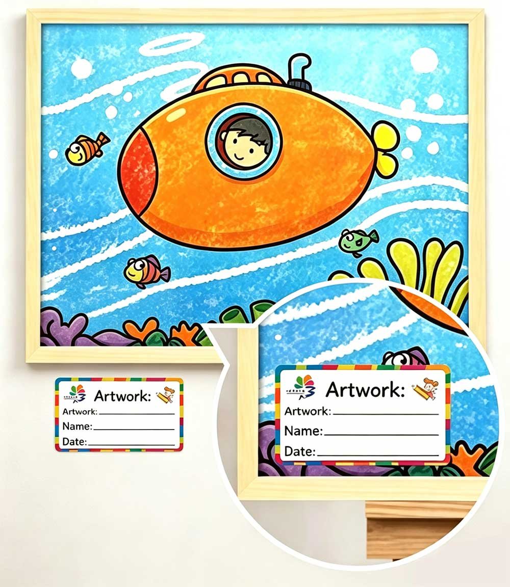 Studio Artist Work Label