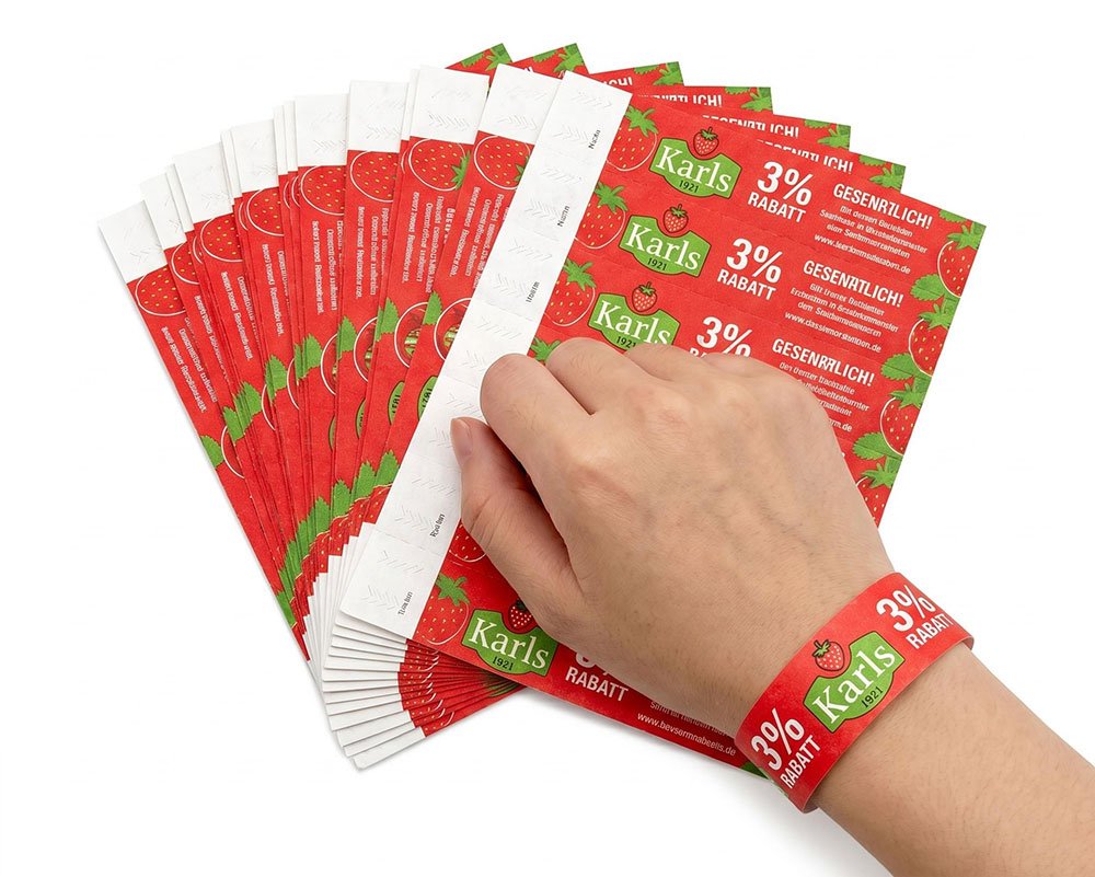 Synthetic paper label application