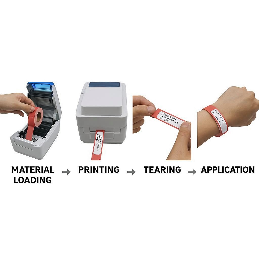 Thermal Wristband Printing Process