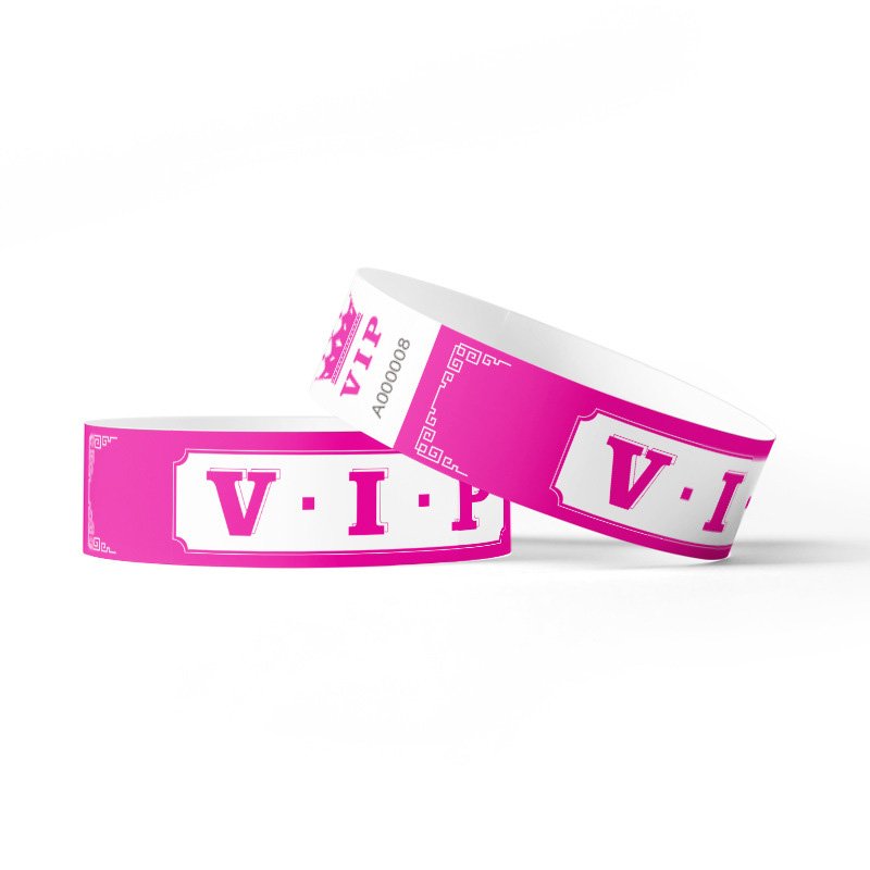 Disposable Tyvek VIP wristbands
