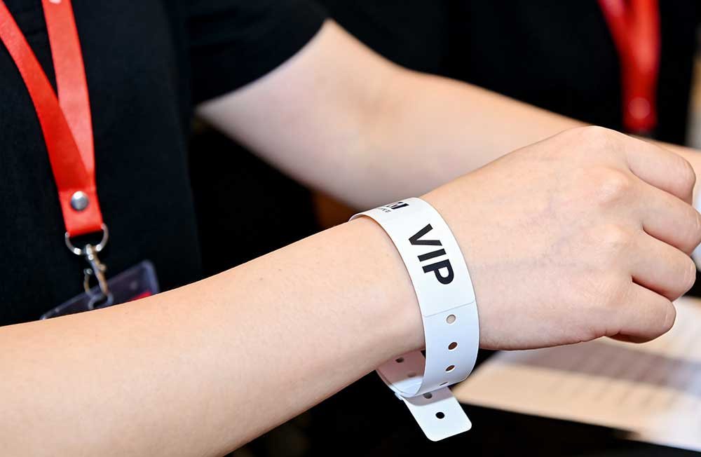 Vip wristbands for event