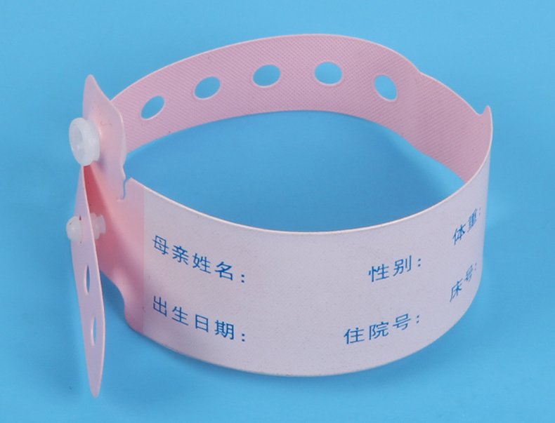 Pink Color Wristband for Hospital 