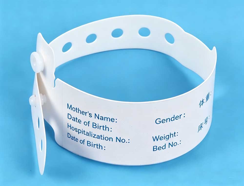 White Color Wristband for Hospital