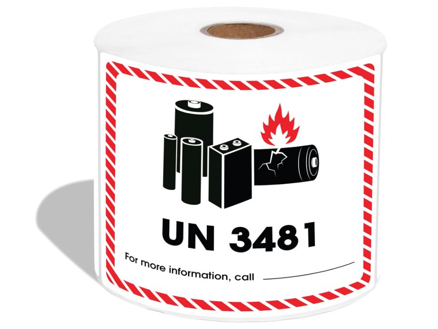 3481 Battery Label