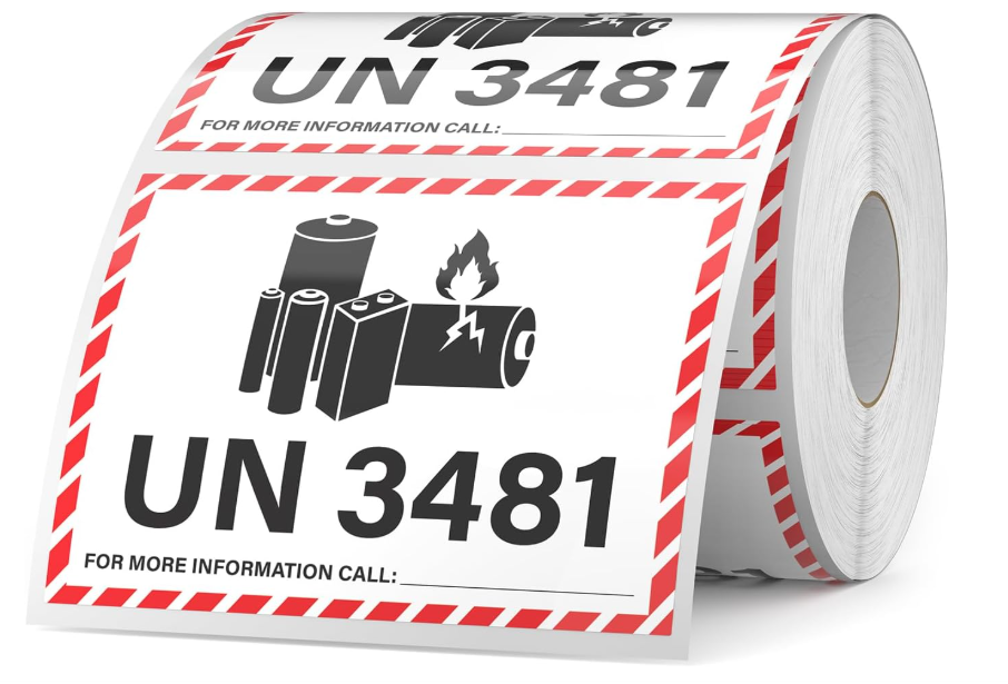 Battery Hazard Labels