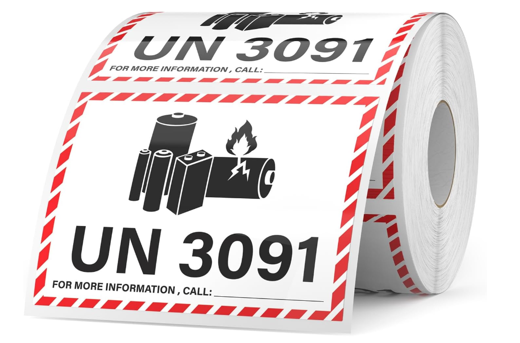 Lithium Metal Battery Shipping Labels