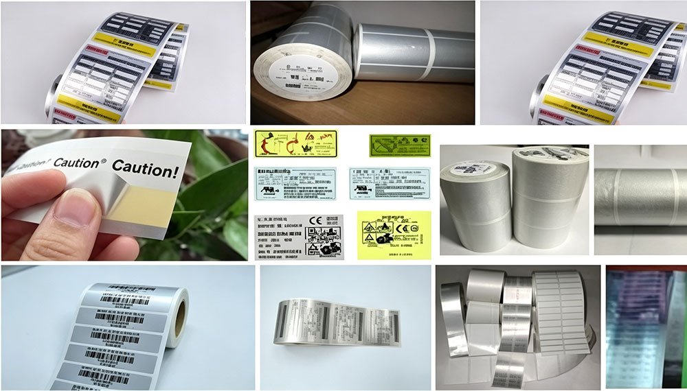 Silent Silver Dragon self-adhesive label