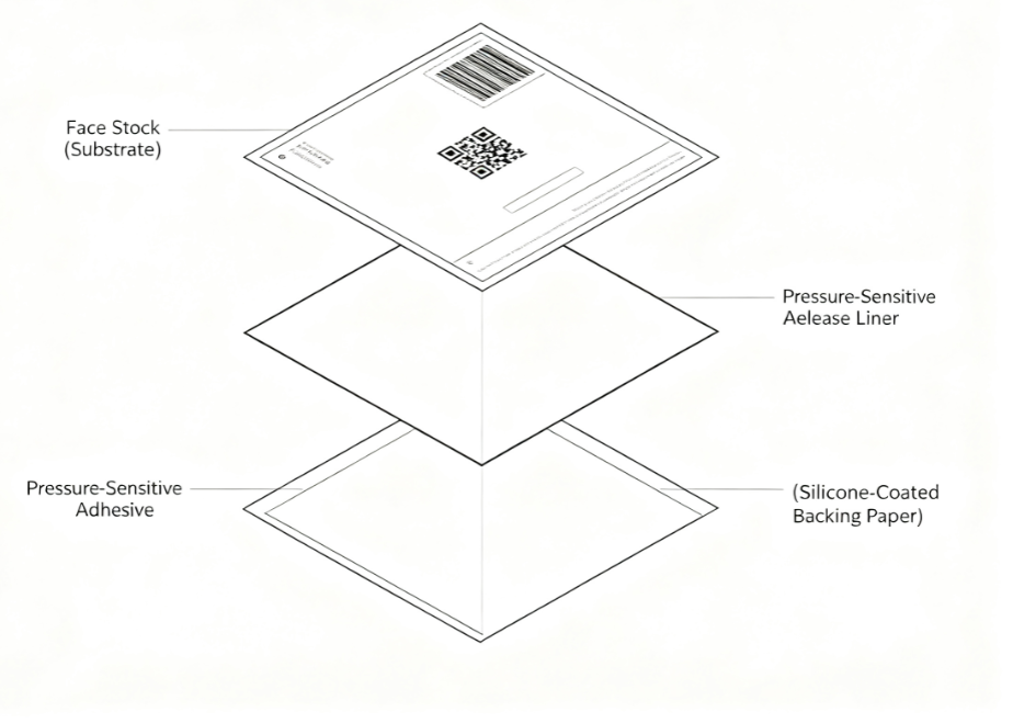 Structure of Self-Adhesive Labels