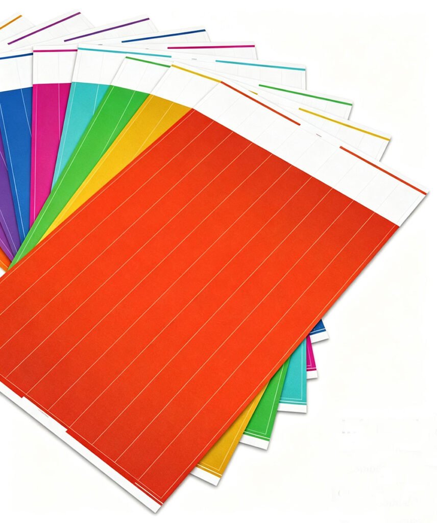 multi color synthetic paper rolls