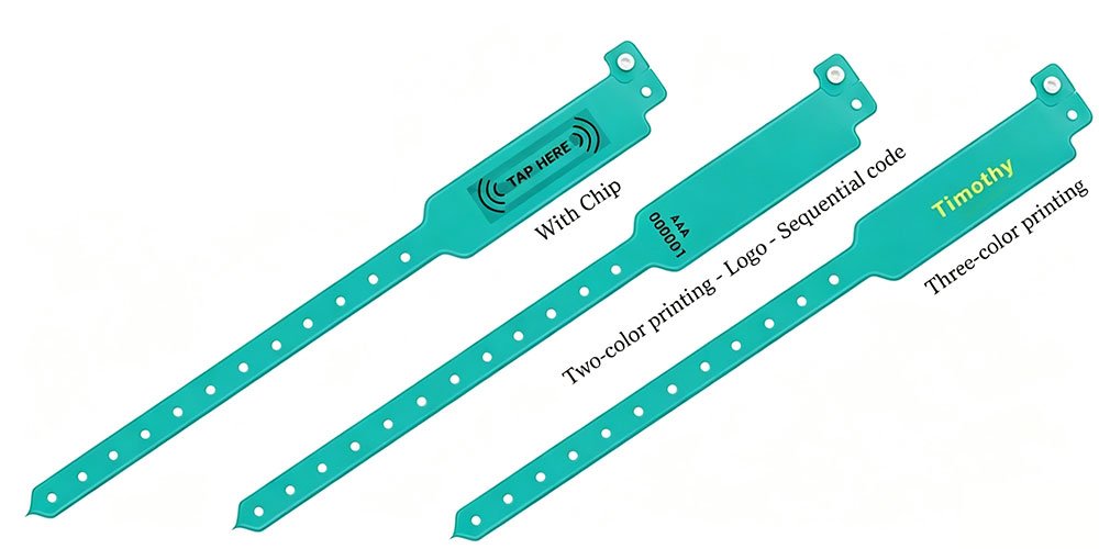 vinyl bracelet with chip