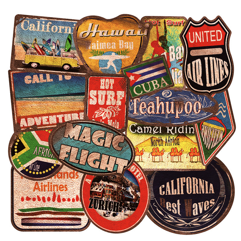 Vintage Surf Stickers