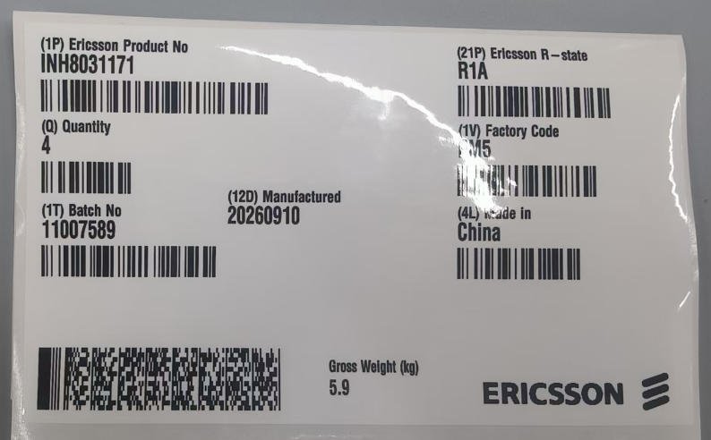 Without lamination for label